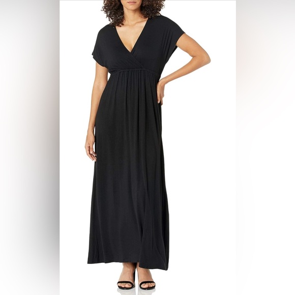 Amazon Essentials Black Maxi Dress – Size 1X – New with Tag - Picture 1 of 8